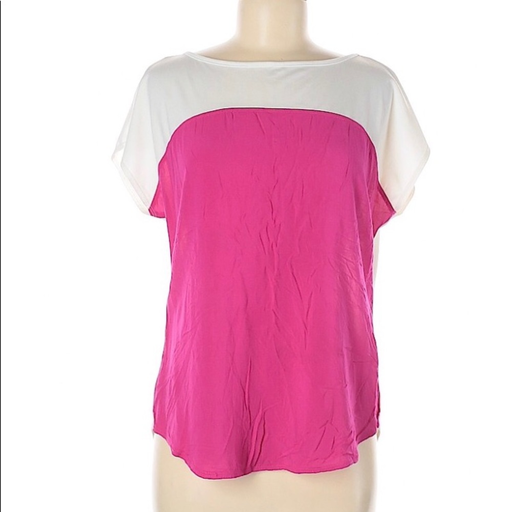 Color Block Short Sleeve T-Shirt Sz L
